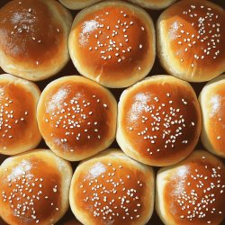 Hausgemachte Hamburgerbrötchen