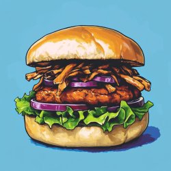 Würziger Jackfruit-Burger