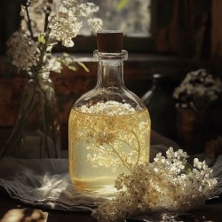 Hausgemachter Holunderblütensirup