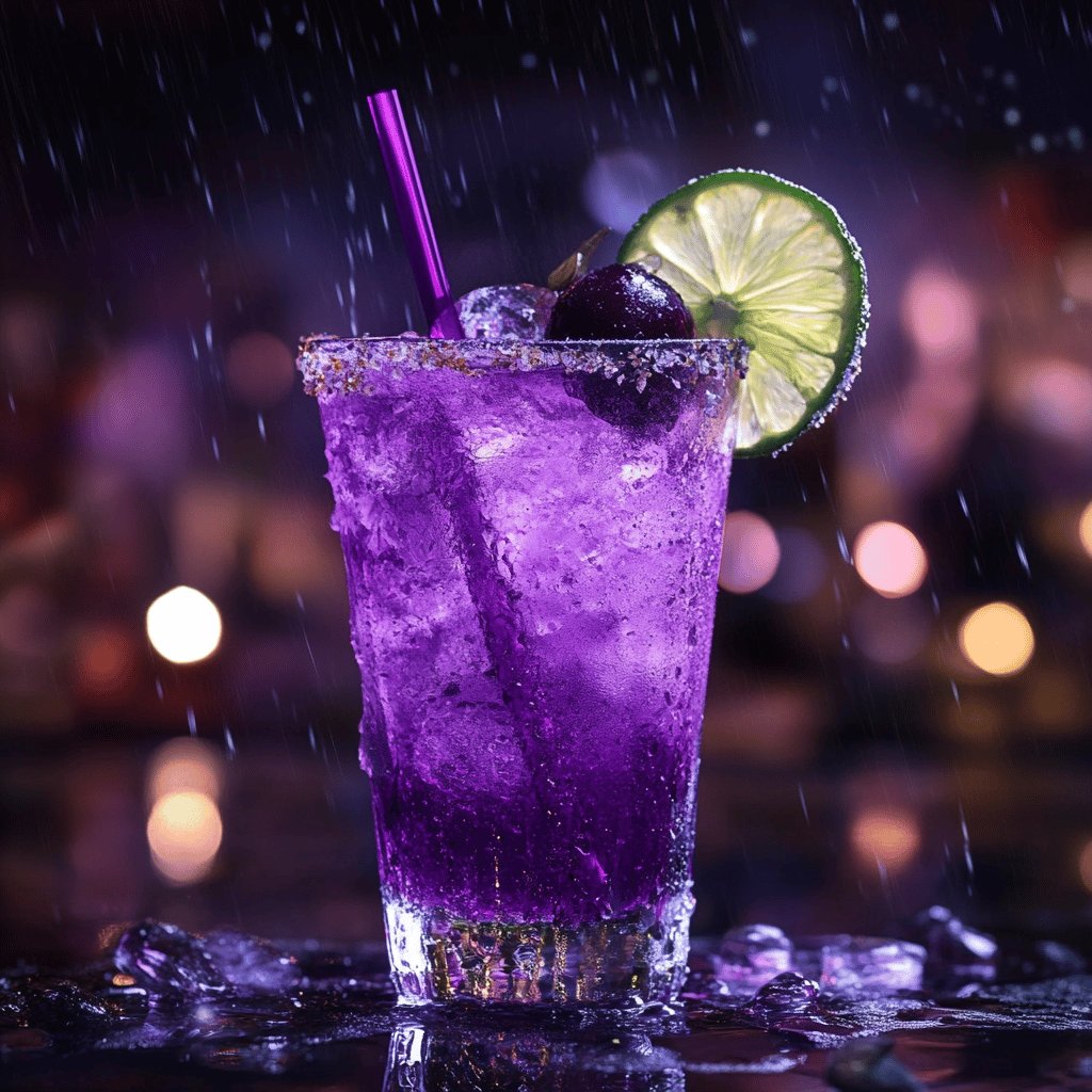 Fruchtiger Lila Cocktail