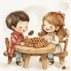 Leckere Kinderwaffeln