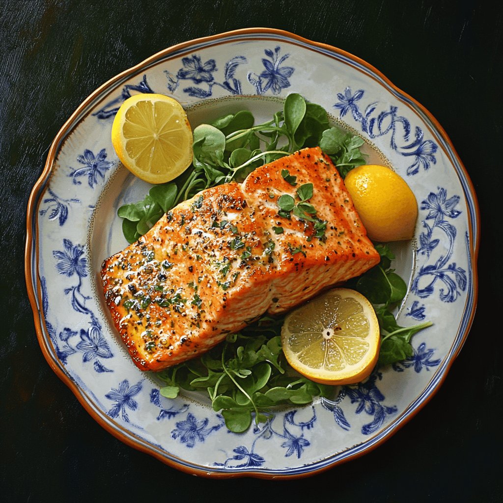 Zitronenfrischer Lachs
