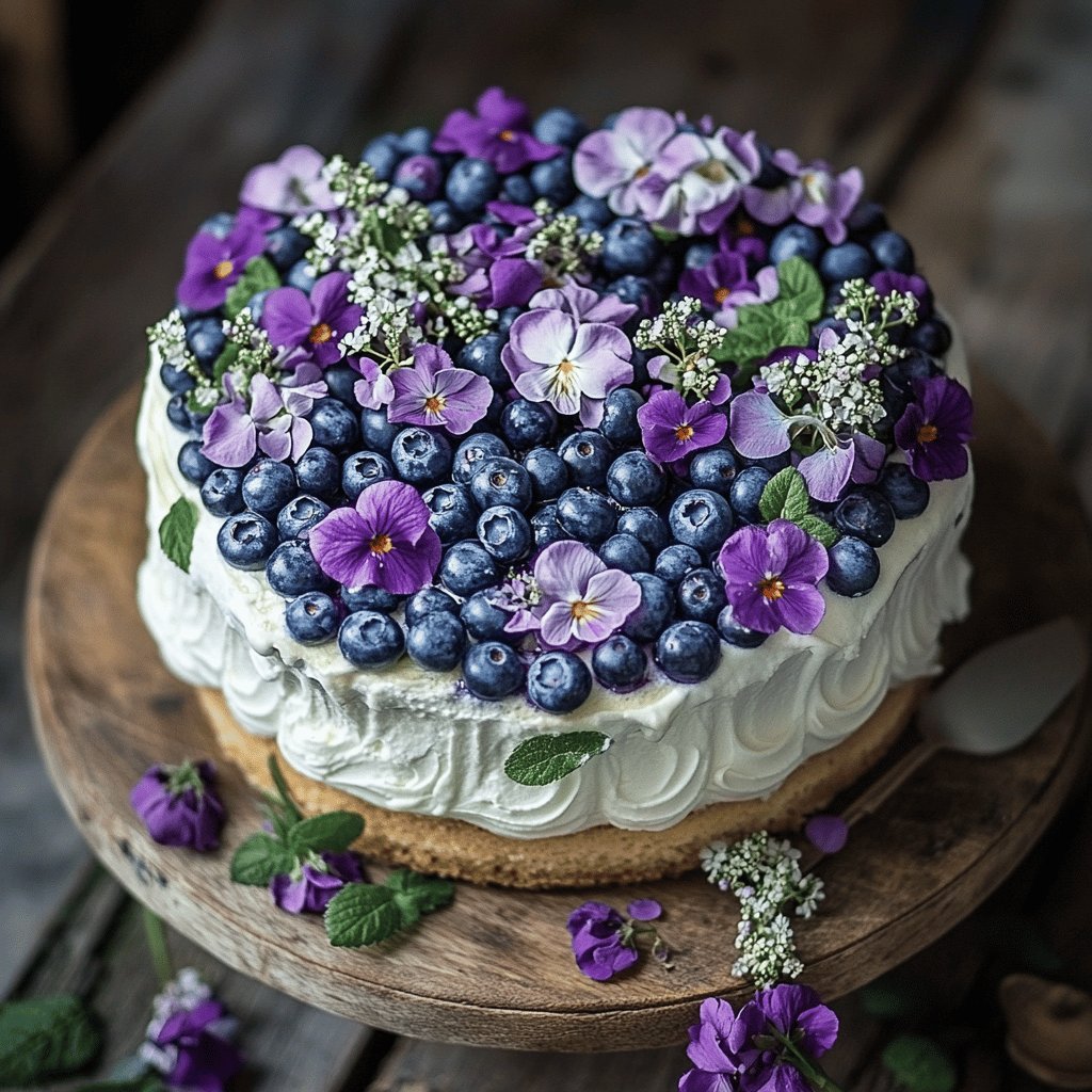Klassischer Heidelbeerkuchen