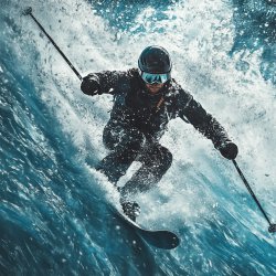 Erfrischendes Skiwasser