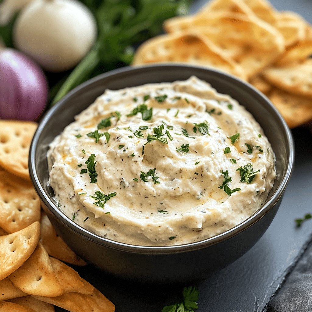 Cremiger Zwiebeldip