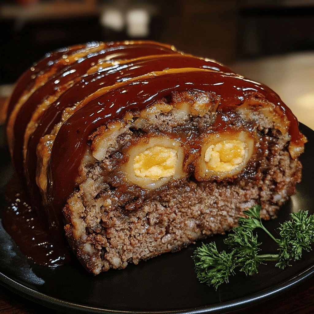 Köstlicher Gefüllter Hackbraten