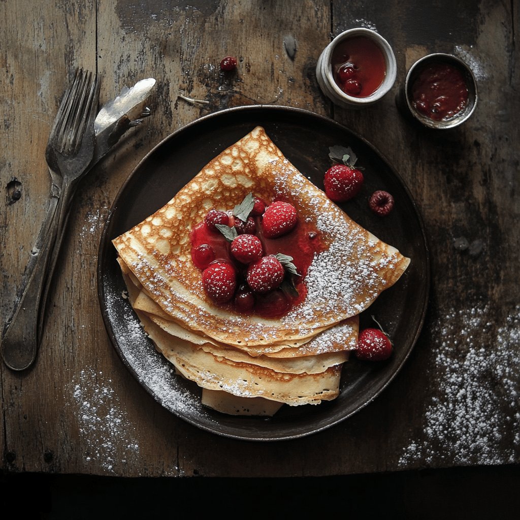 Klassische Französische Crêpes