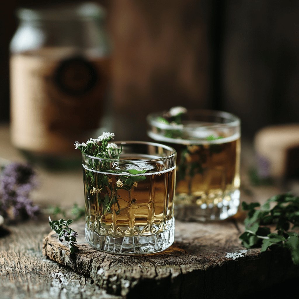 Aromatischer Waldmeisterlikör