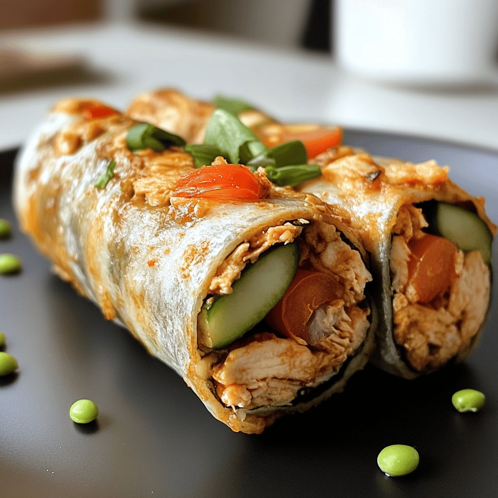 Low-Carb Hähnchen-Wrap
