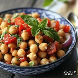 Orientalischer Kichererbsensalat