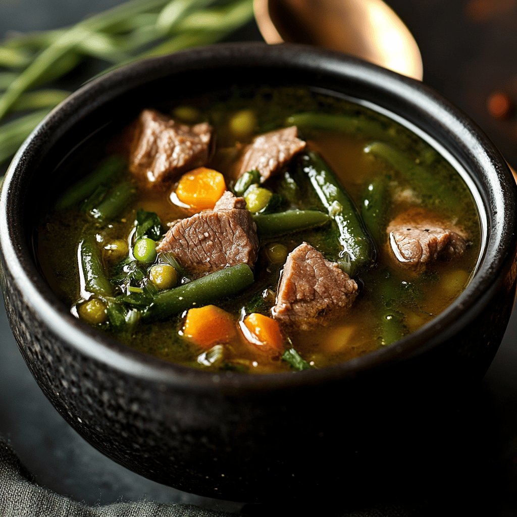 Herzhafte Grüne Bohnensuppe