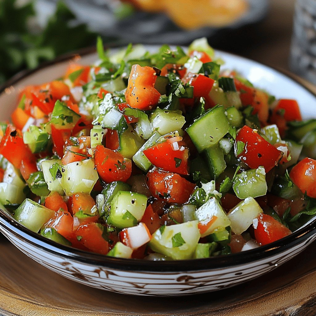 Erfrischender Tomatensalat