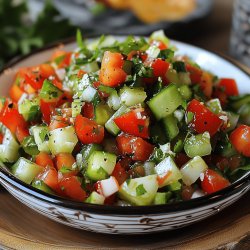 Erfrischender Tomatensalat