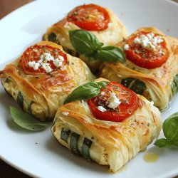 Zucchini-Tomaten-Feta-Päckchen