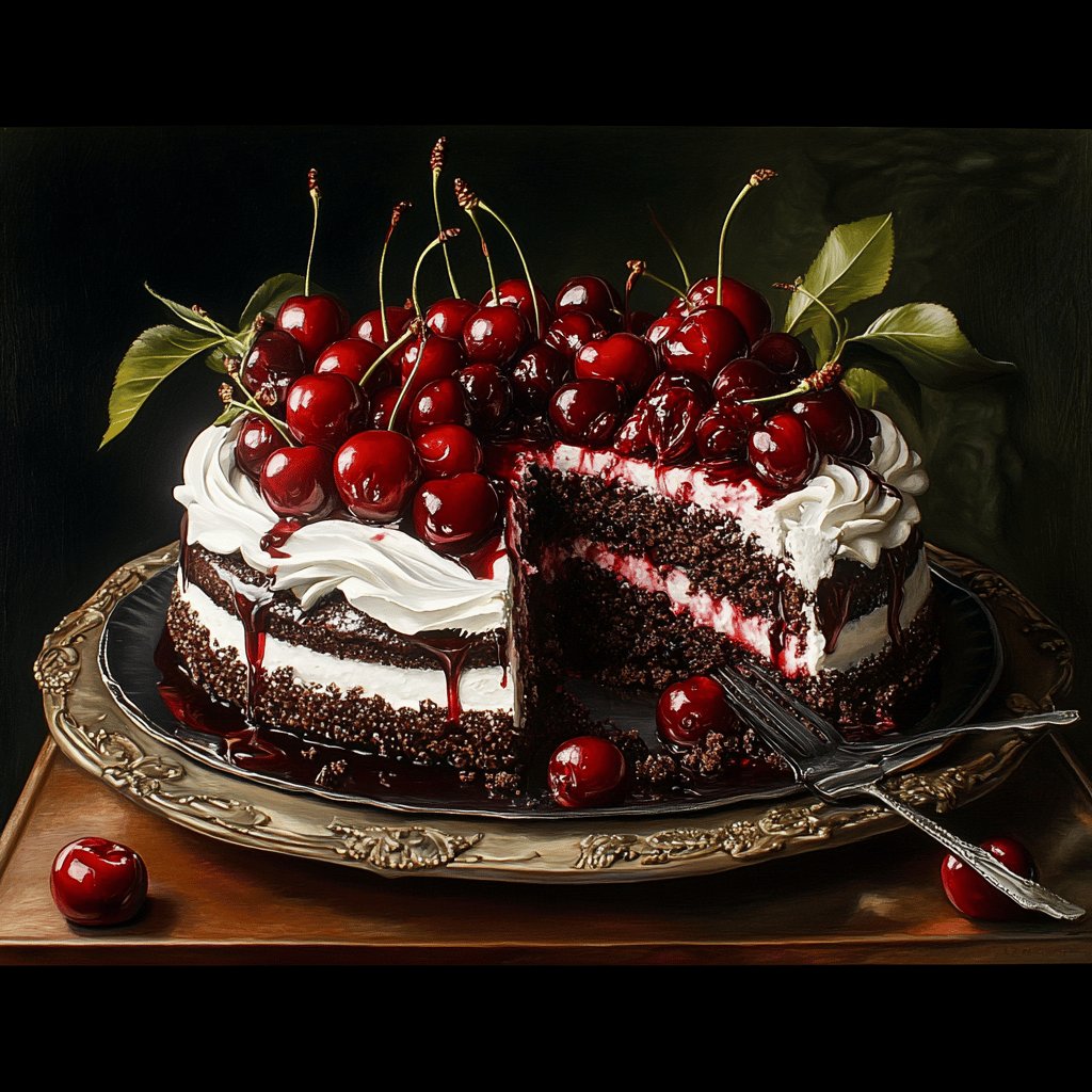 Blech-Schwarzwälder Kirschtorte