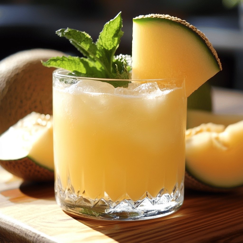 Hausgemachter Melonenlikör