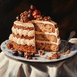 Traditioneller Nusskuchen