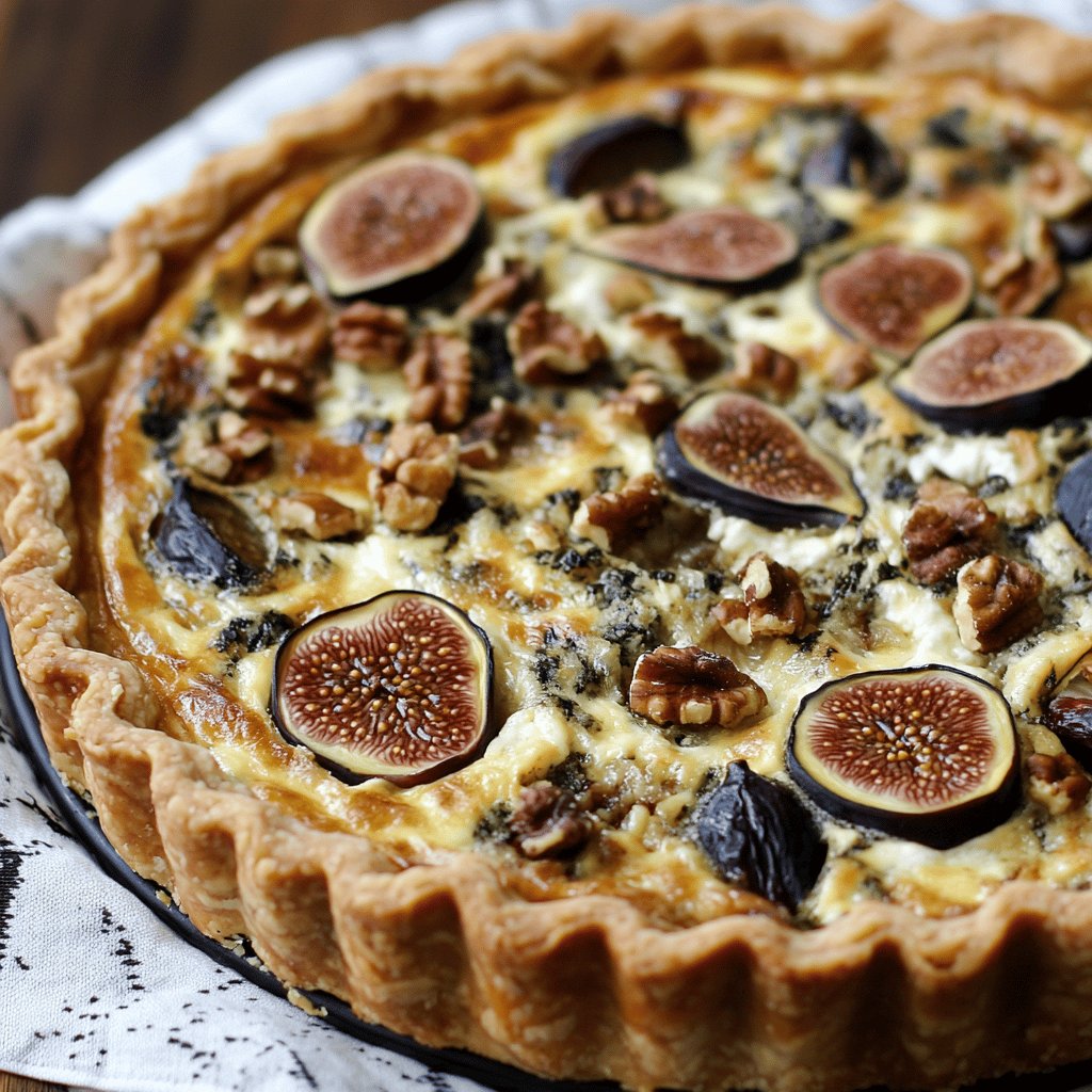 Ziegenkäse-Feigen-Quiche