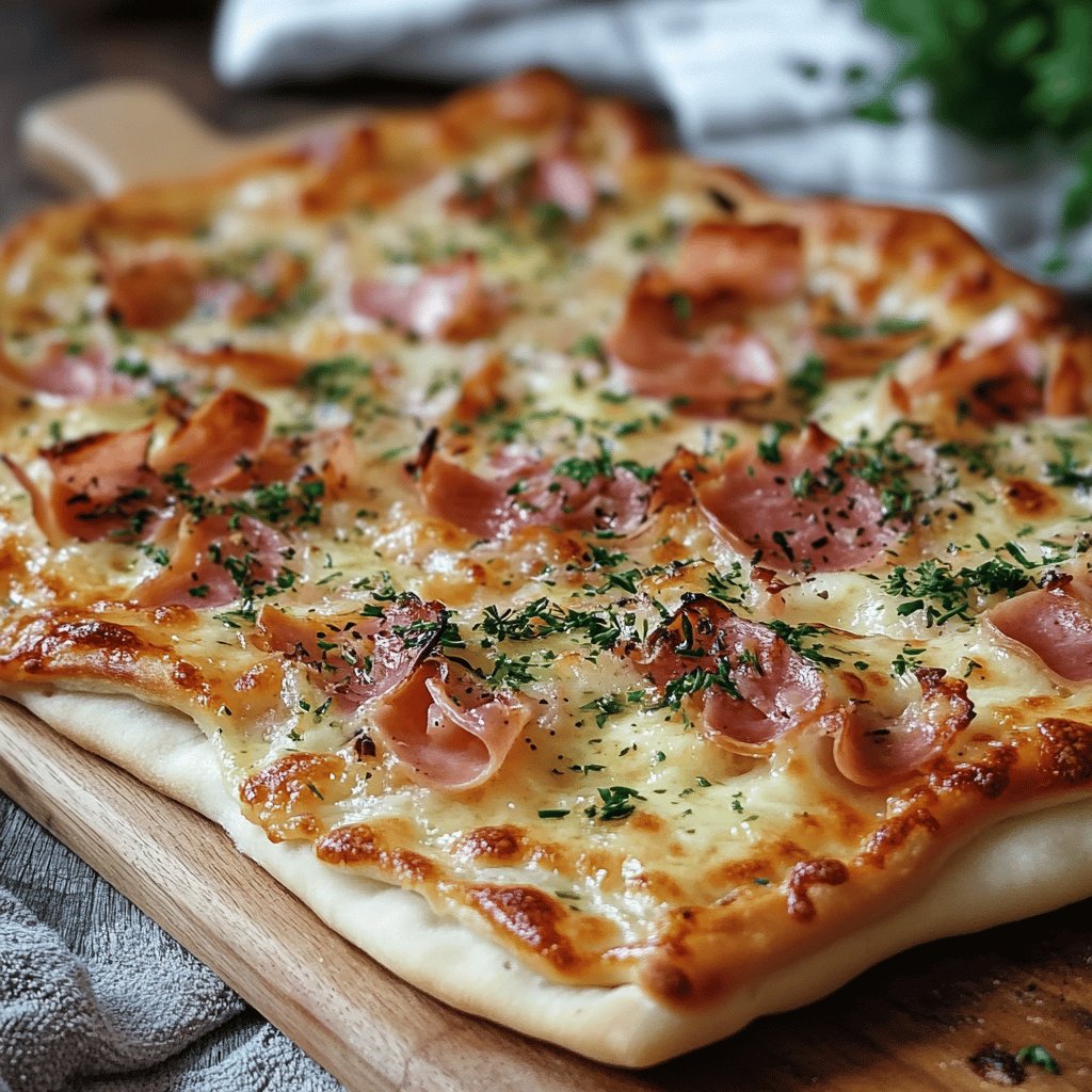 Klassischer Flammkuchen
