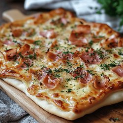 Klassischer Flammkuchen