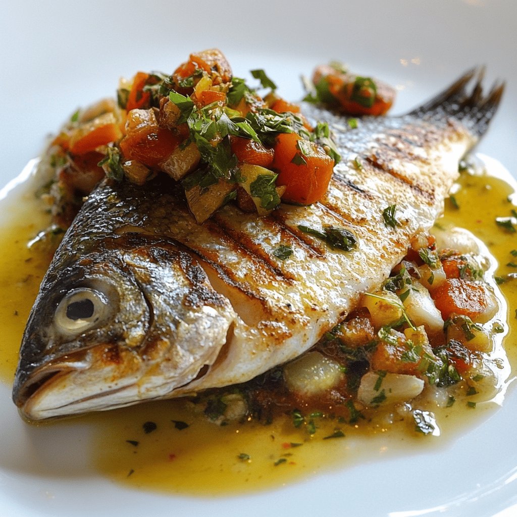 Dorade mit mediterranen Aromen