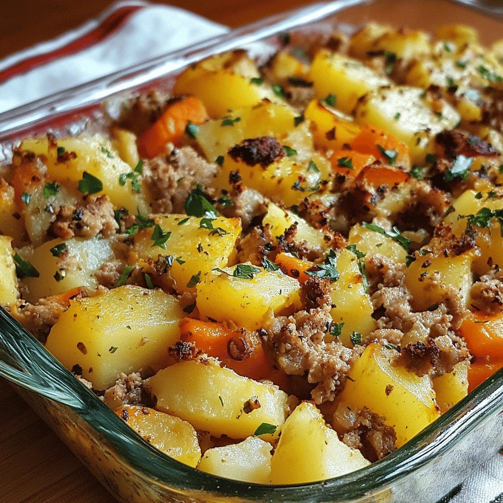 Herzhafter Hackfleisch-Kartoffel-Auflauf