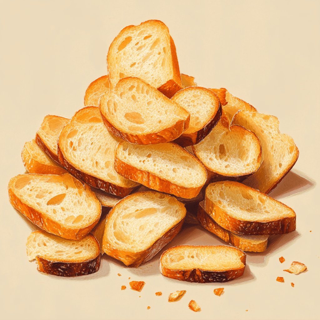 Knusprige Brotchips