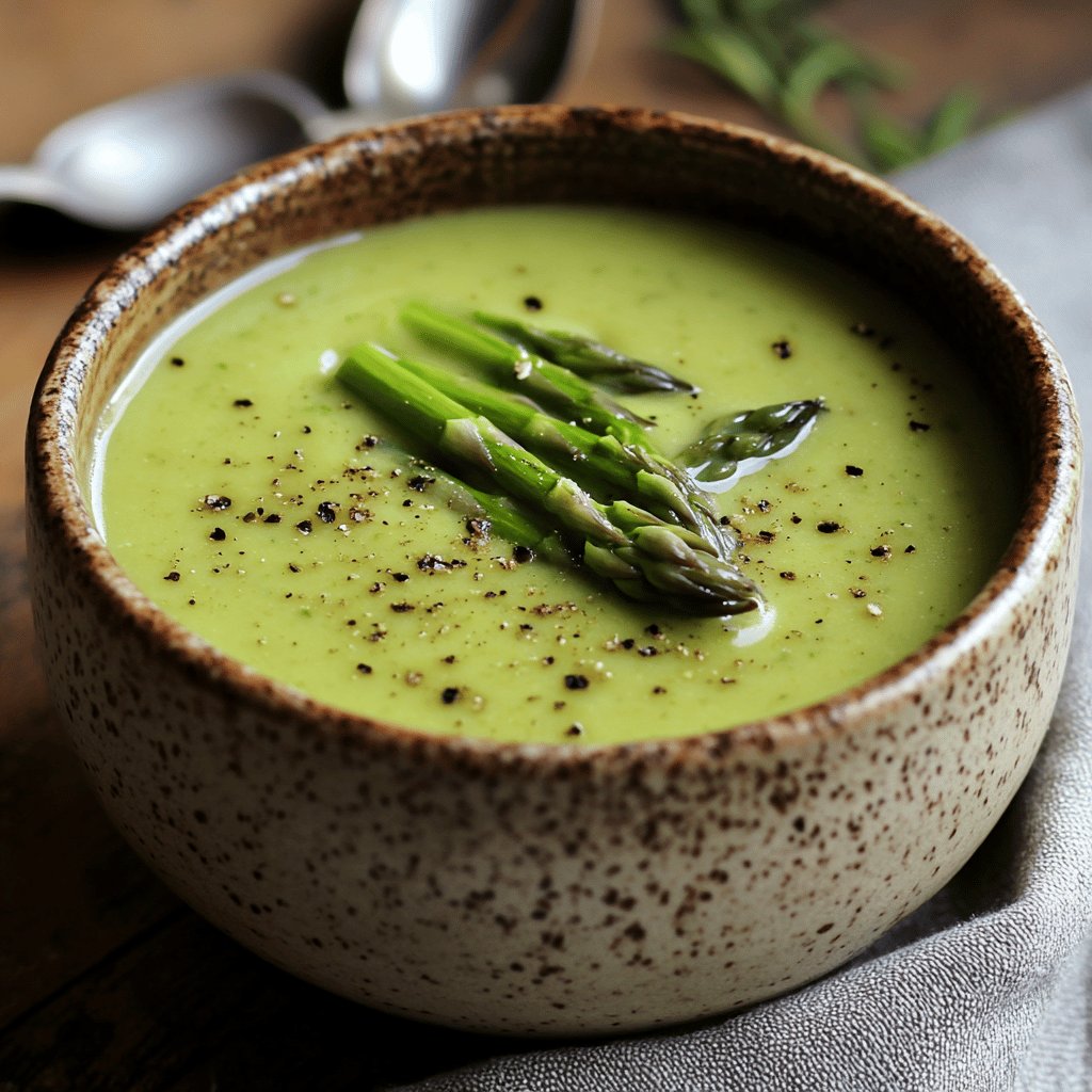 Schnelle Spargelcremesuppe aus Resten