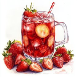 Alkoholfreie Erdbeerbowle