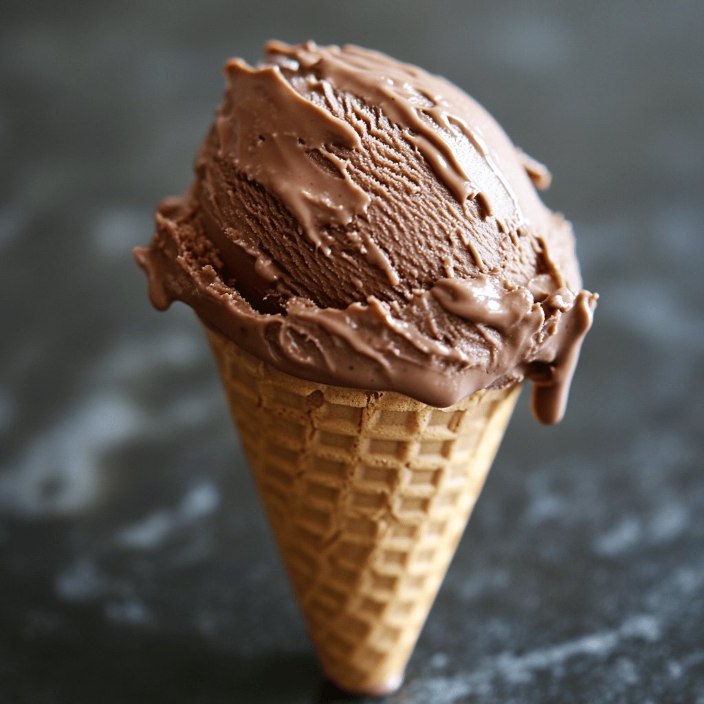 Cremiges Kinderschokoladen-Eis