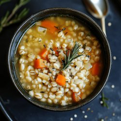 Herzhafte Rollgerstensuppe