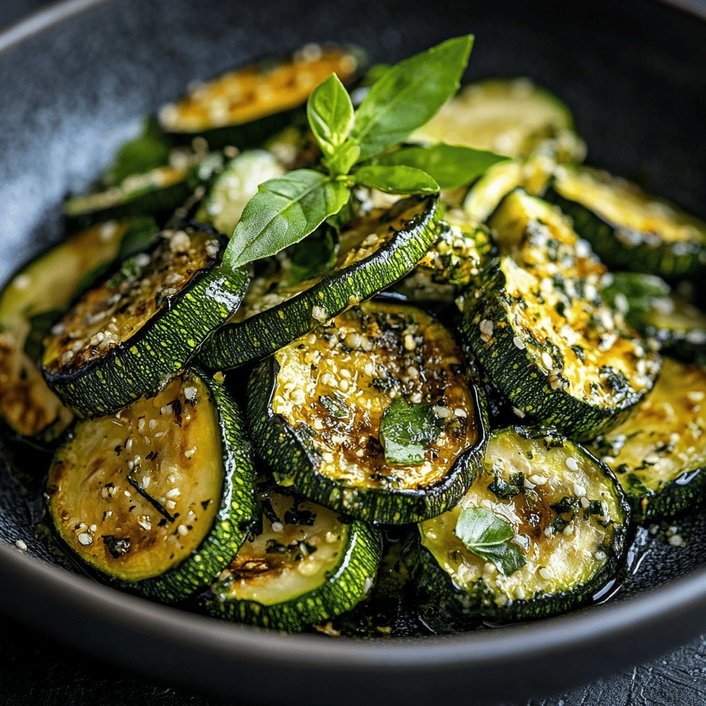Zucchini-Salat mit Knoblauch