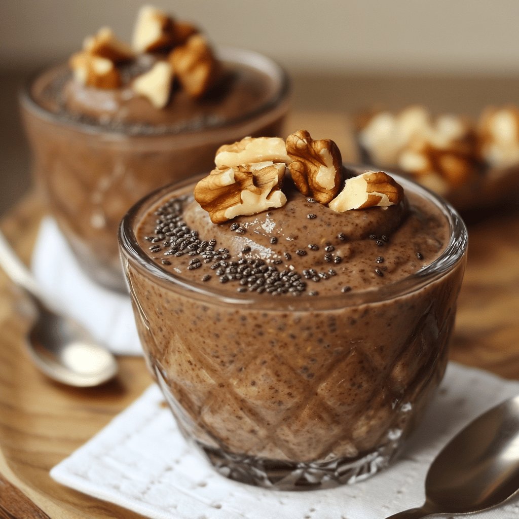 Schoko-Nuss-Chia-Pudding