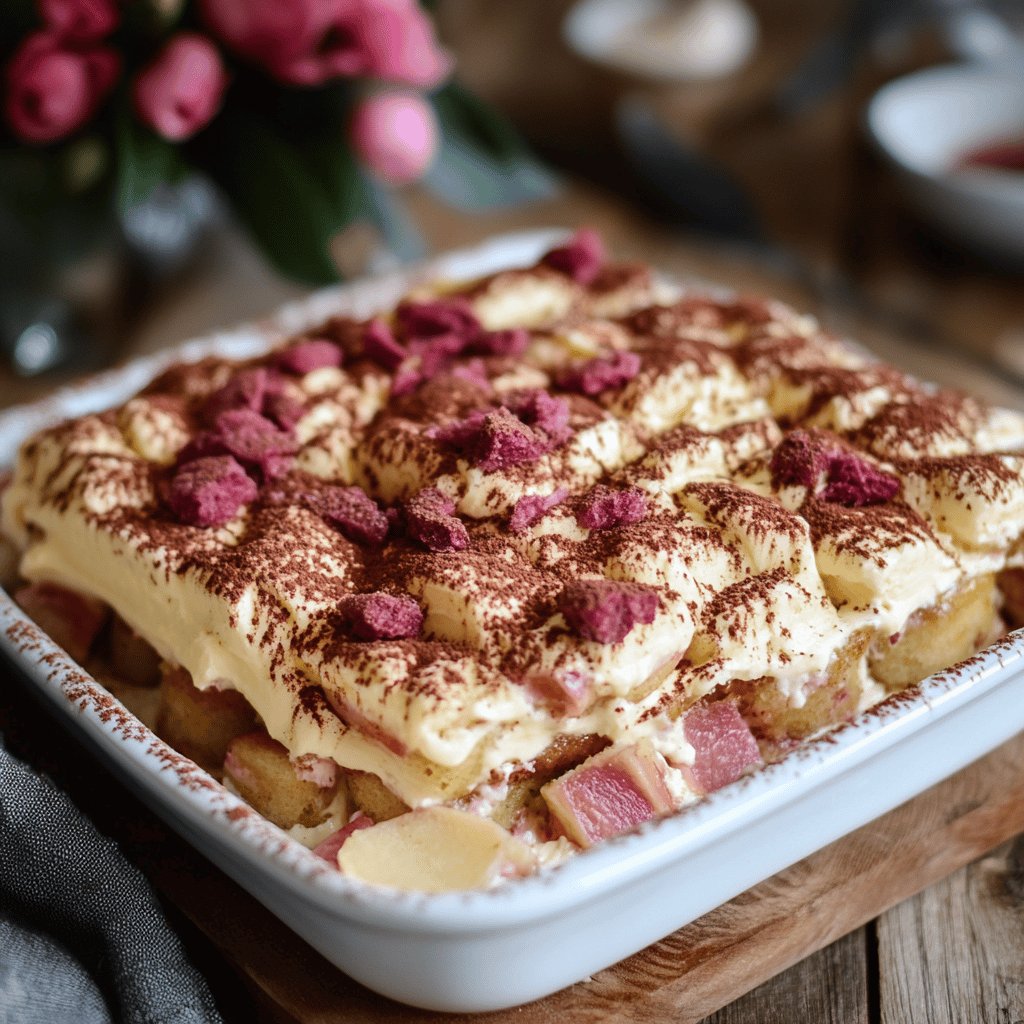 Köstliches Rhabarber-Tiramisu