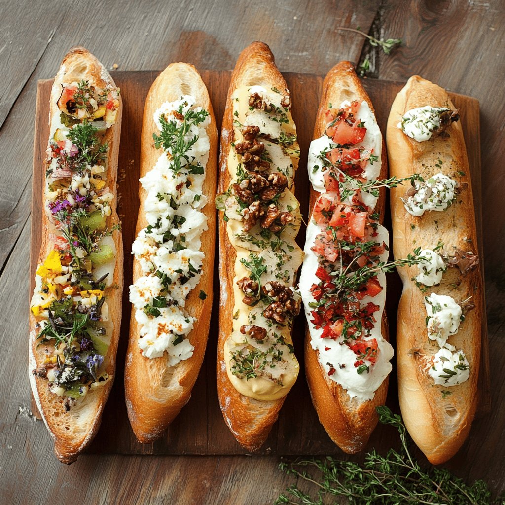 Leckere Party-Baguettes