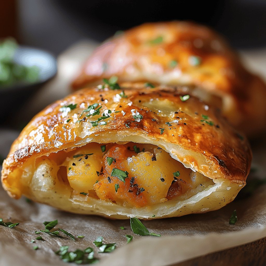 Gefüllte Kartoffeltaschen