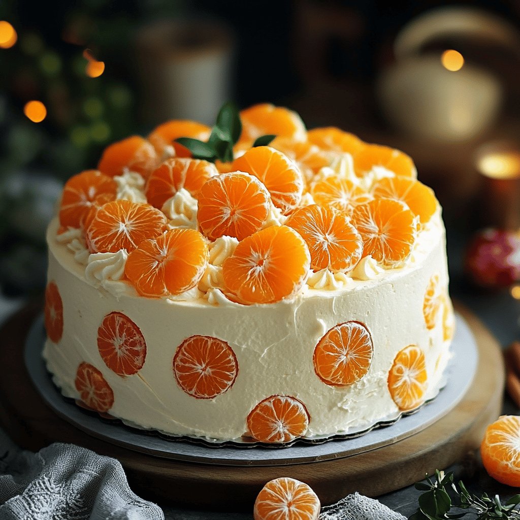 Schnelle Mandarinen-Sahne-Torte