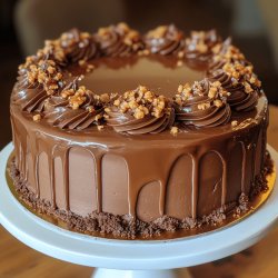 Köstlicher Schoko-Karamell-Kuchen