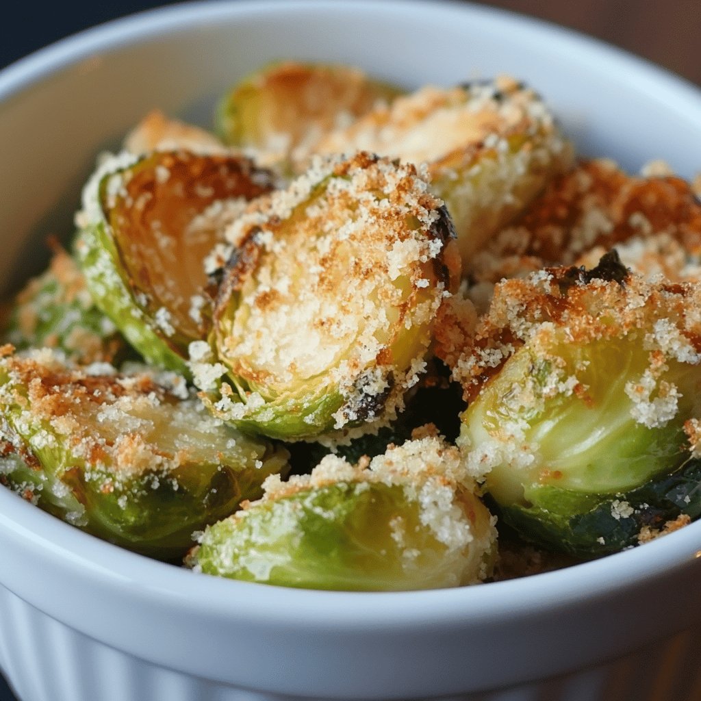Knuspriger Rosenkohl mit Parmesan