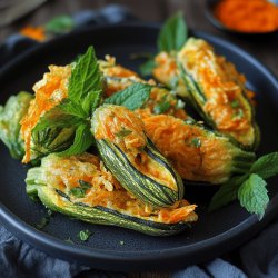 Gefüllte Zucchiniblüten