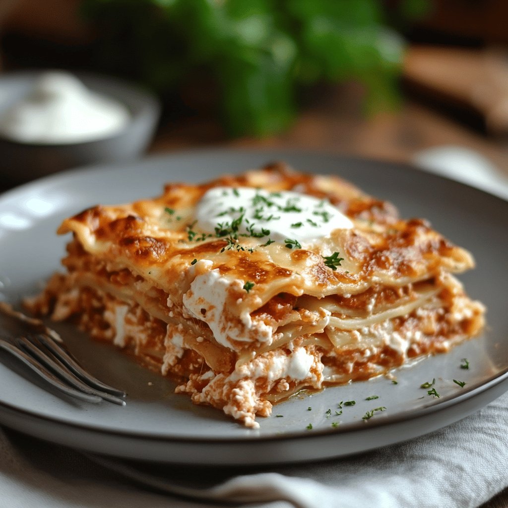 Cremige Schmand-Lasagne