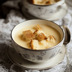 Puddingsuppe mit Zwieback
