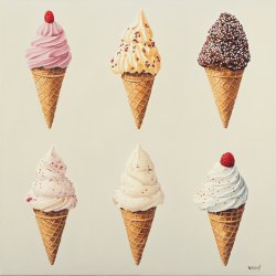 Hausgemachte Eiswaffeln