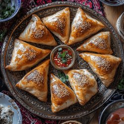 Traditionelle Usbekische Samsa