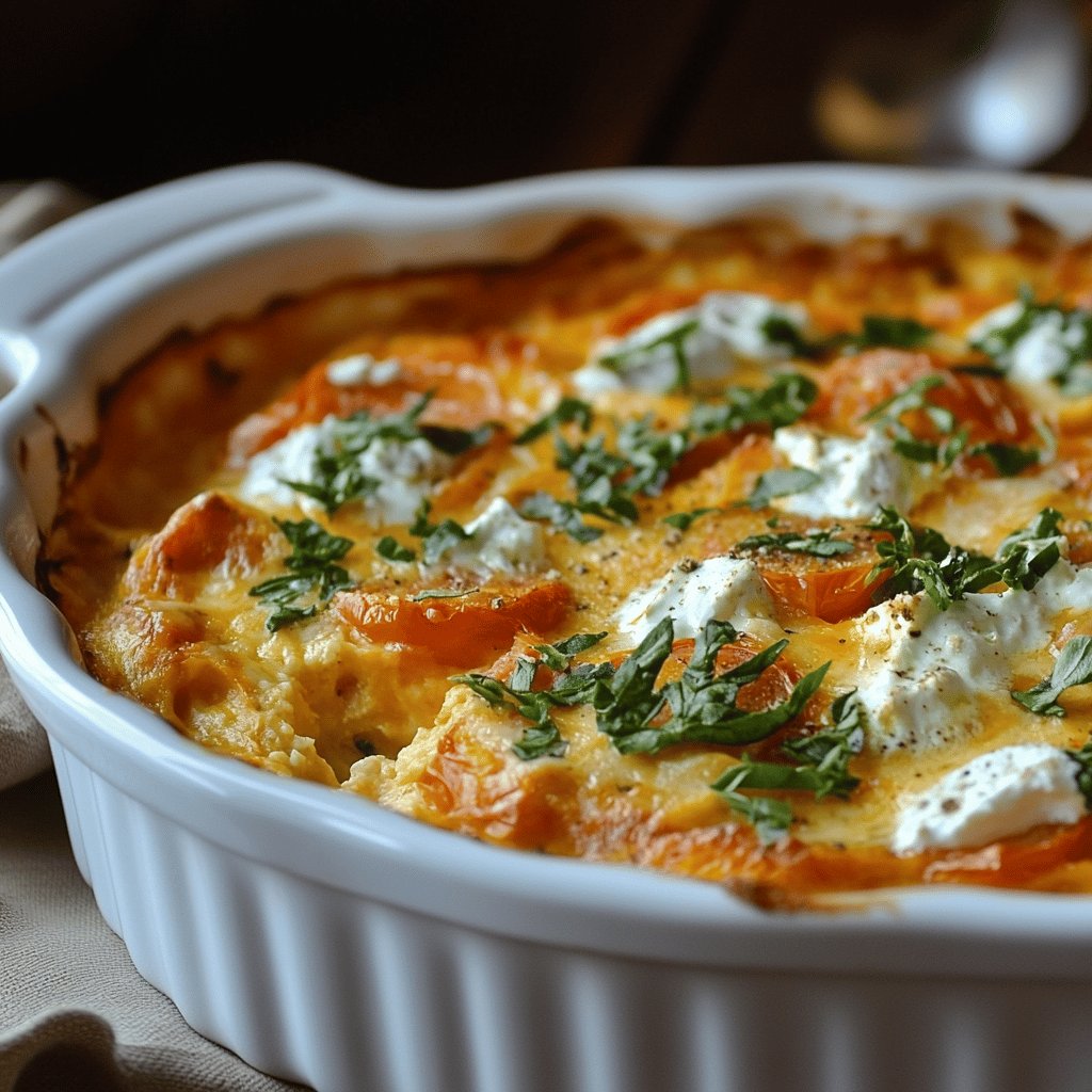 Kürbis-Feta-Tomaten-Gratin