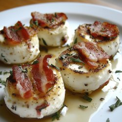 Knusprige Ziegenkäsetaler mit Bacon