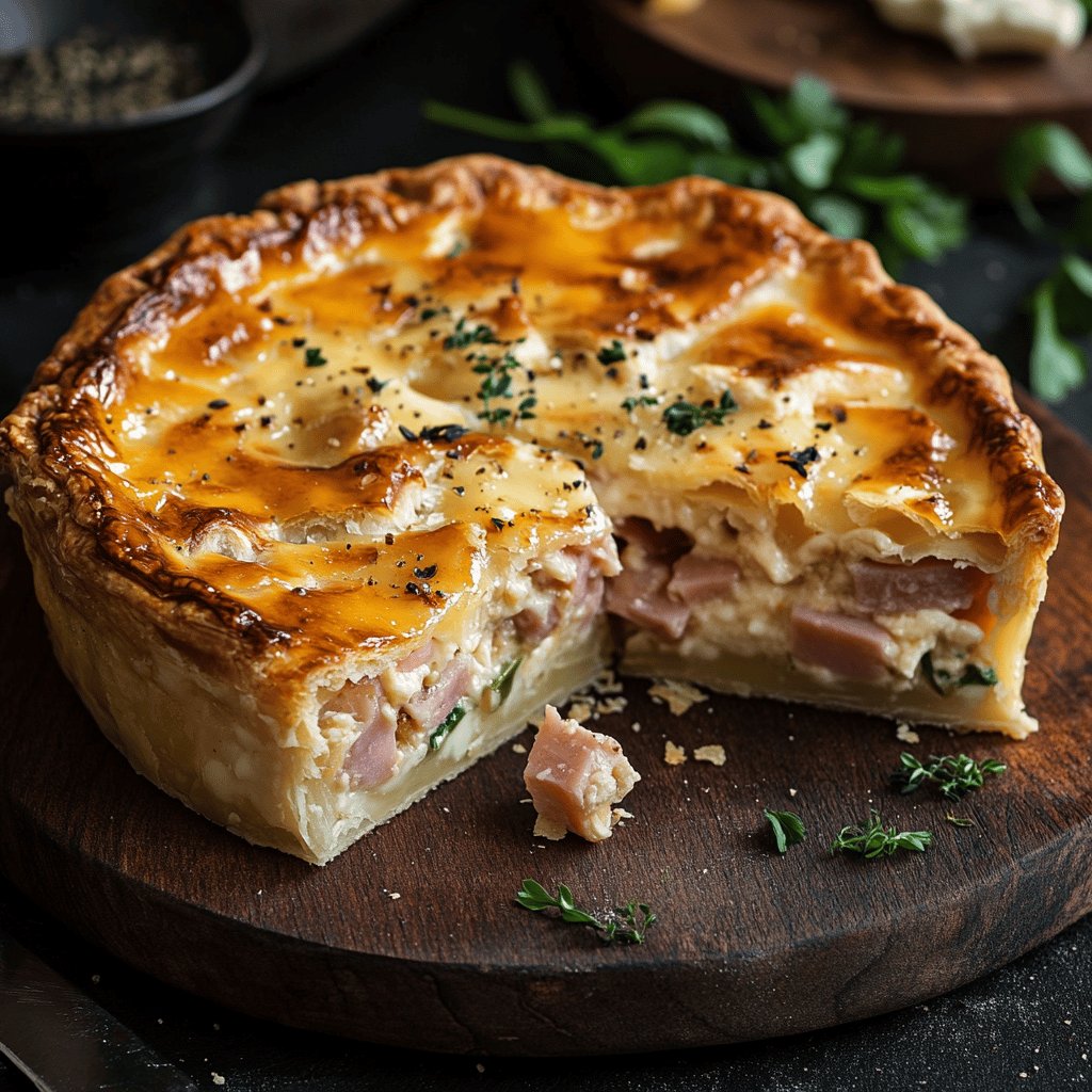 Herzhafte Schinken-Käse-Torte