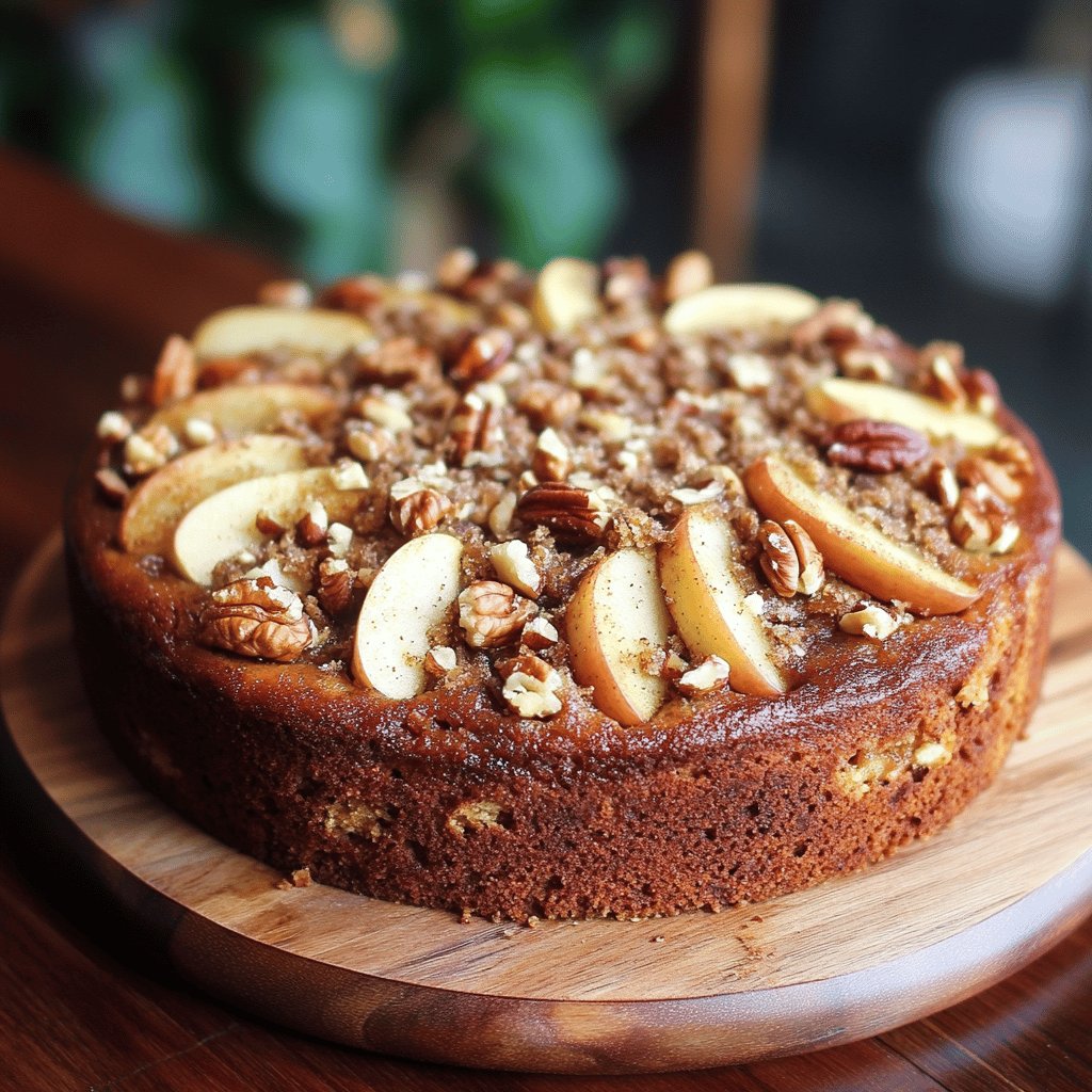 Apfel-Nuss-Kuchen mit Zimt