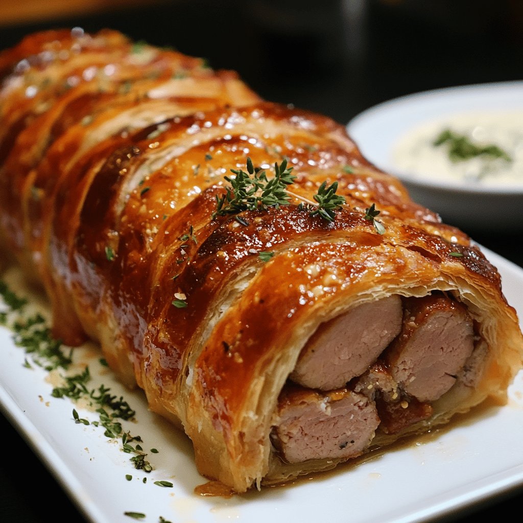 Schweinefilet im Blätterteigmantel