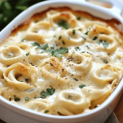 Tortellini in Knoblauch-Sahnesauce